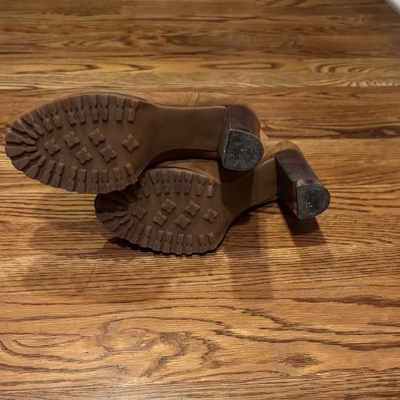 Tory Burch Tan Suede Heeled Boots - Picture 7 of 9